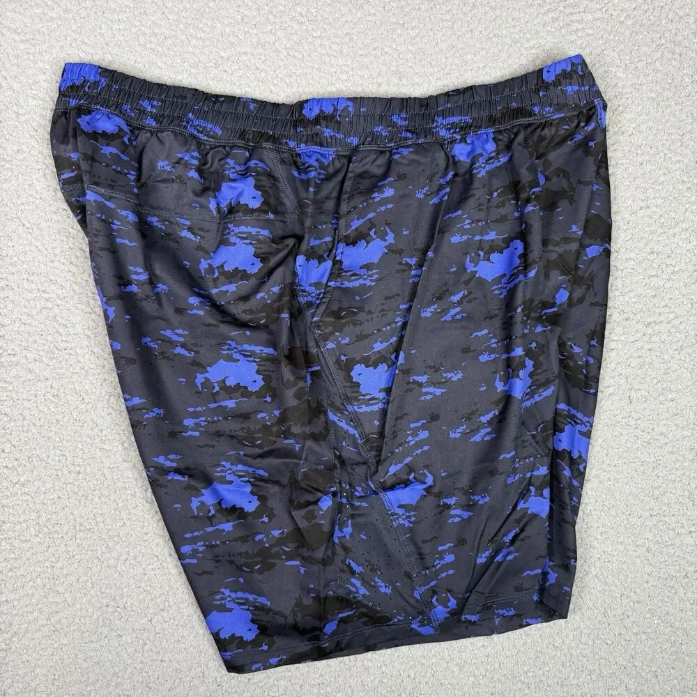 tasc Performance Weightless Shorts Mens XXL Blue Black Camo 7